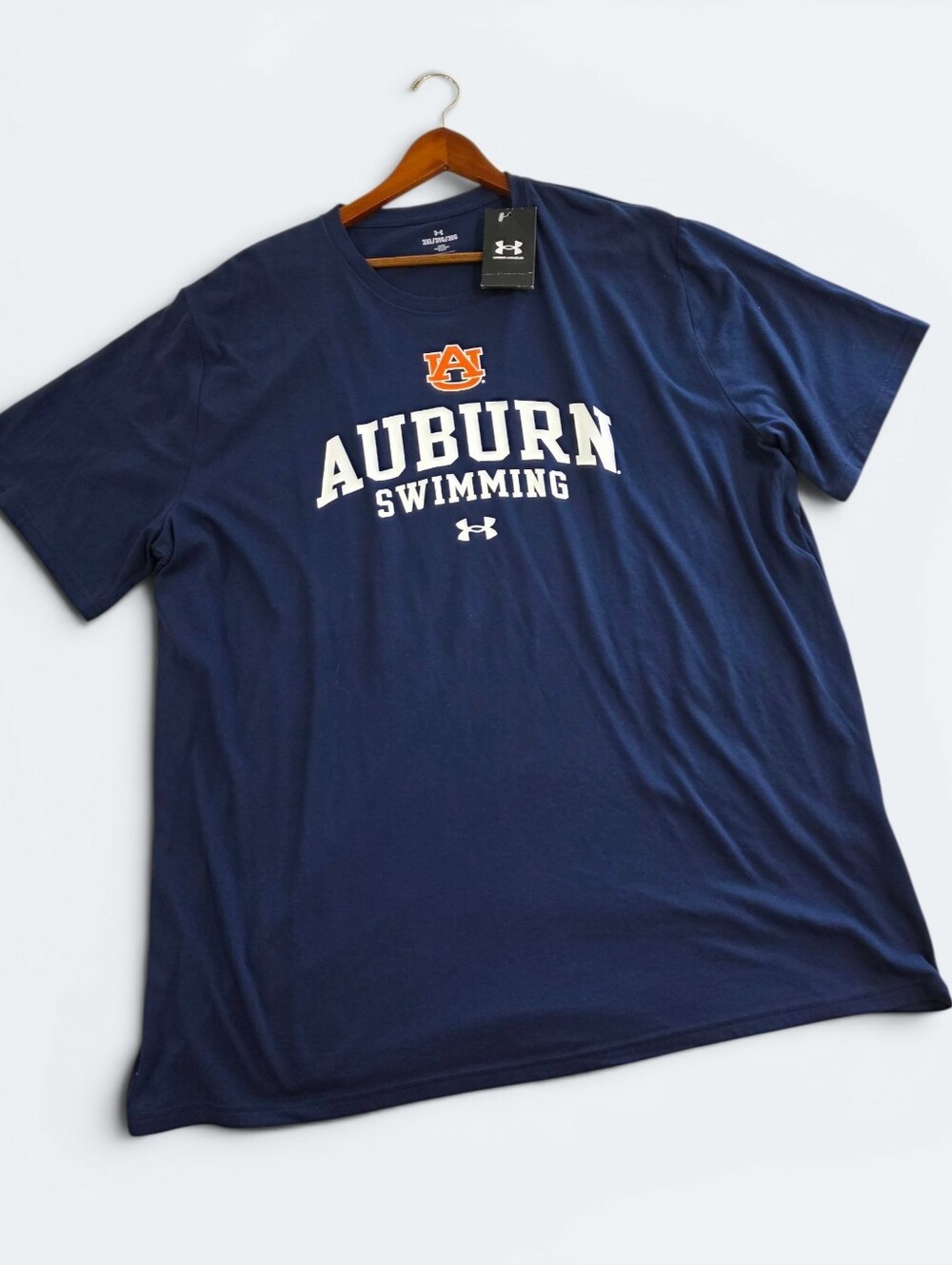 NEW Under Armour Auburn Tigers Swimming T-Shirt Navy 3XL NWT